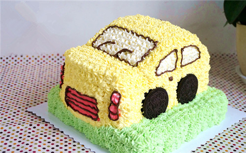 小汽車生日蛋糕
