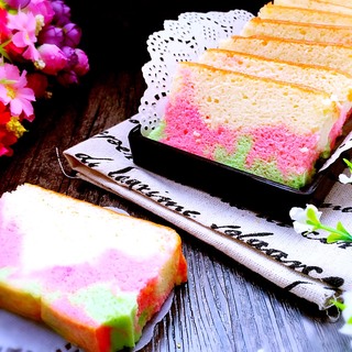 三色蜂蜜蛋糕
