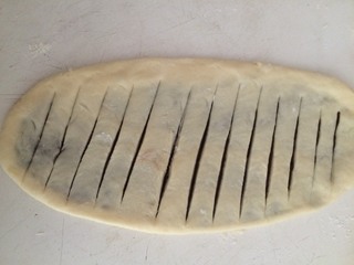 豆沙花式面包