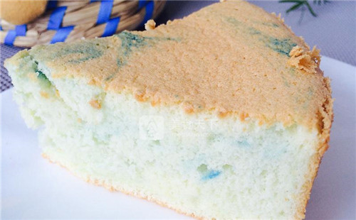 微藍戚風蛋糕