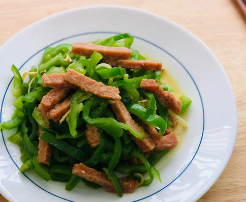 青椒炒新餐肉OmniPork