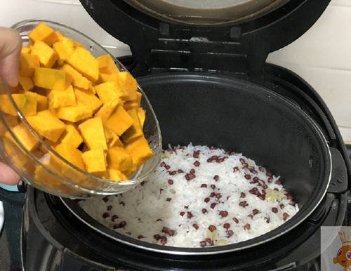 南瓜紅豆飯電飯鍋版