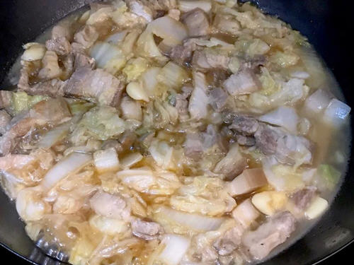 大白菜燉五花肉