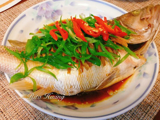 油潑清蒸鱸魚