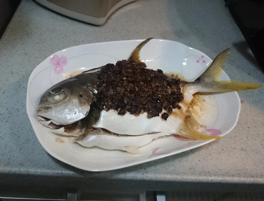 蒜頭豆豉蒸倉魚