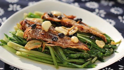 豆豉鯪魚油麥菜