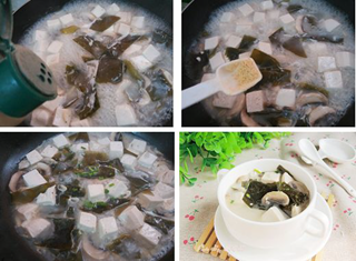 海帶豆腐蘑菇湯