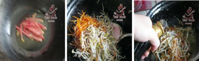 胡蘿卜豆芽炒肉絲