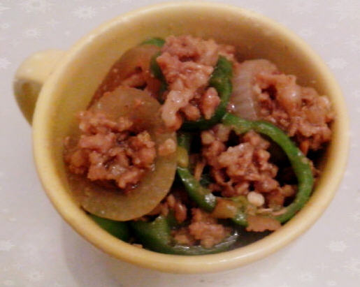 肉末炒雙圈