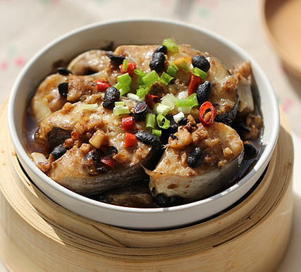 豆豉蒸鮰魚