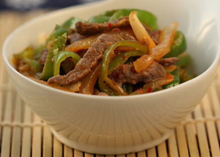 泡菜青椒牛肉絲