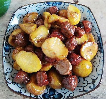 肉丁燒栗子