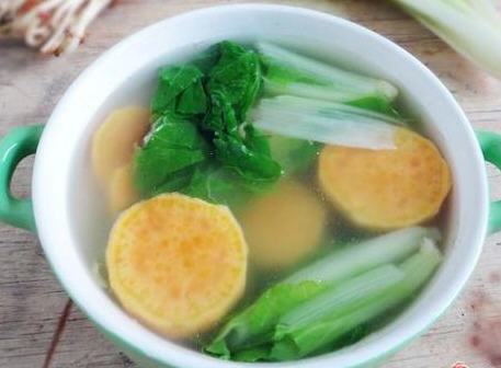 紅薯白菜湯