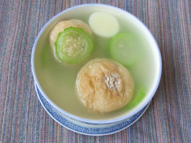 絲瓜油球湯