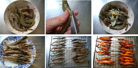 黑椒烤蝦串