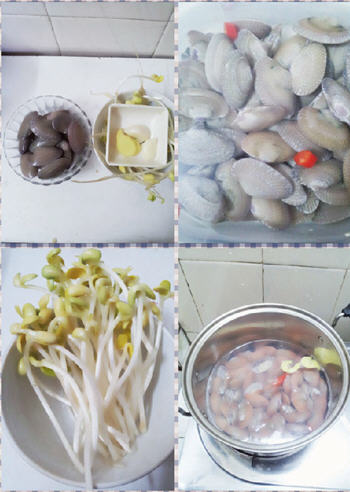 花蛤豆芽湯