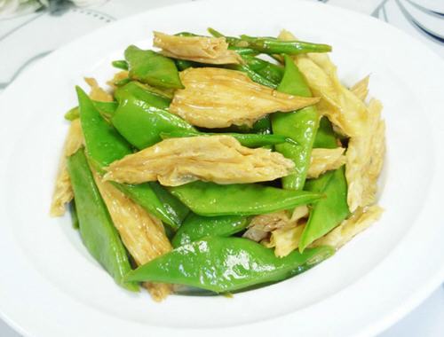 腐竹炒油豆角