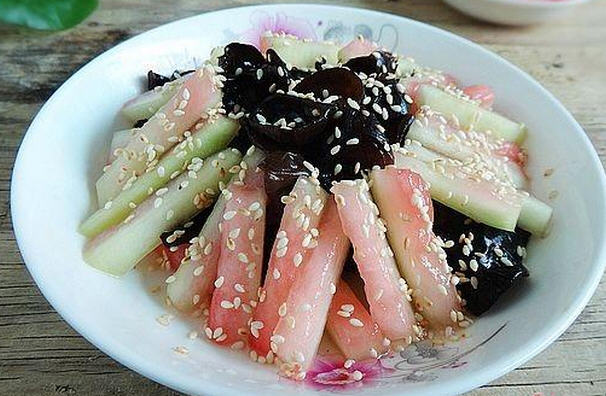 芝麻木耳拌瓜皮