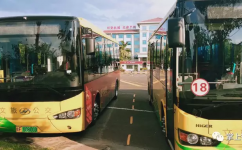 儋州18路由海南西部中心醫院開往兩院公交