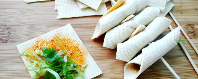 豆腐皮卷菜怎麼做 豆腐皮卷菜多做法