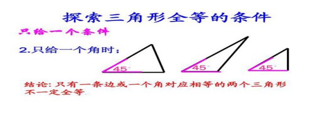 兩邊及一角對應相等這兩個三角形全等嗎 讓我來告訴你