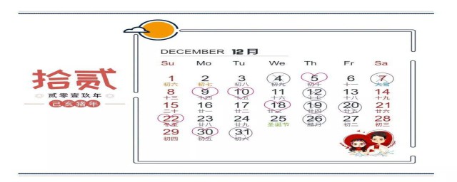 12月最好的吉日是哪天 12月份天氣如何