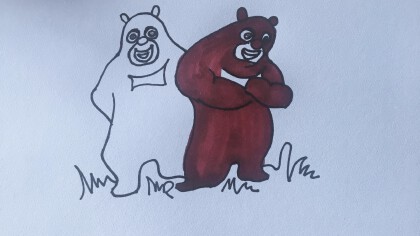熊大熊二怎麼畫