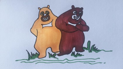 熊大熊二怎麼畫