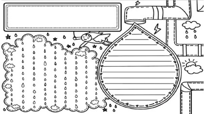 關於節約用水的手抄報怎麼畫