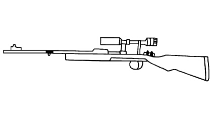 狙擊槍簡筆畫怎麼畫