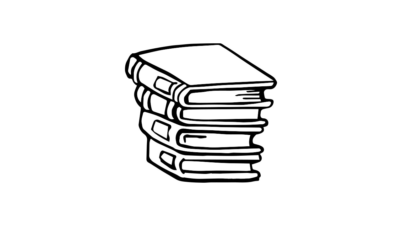 怎麼畫一堆書