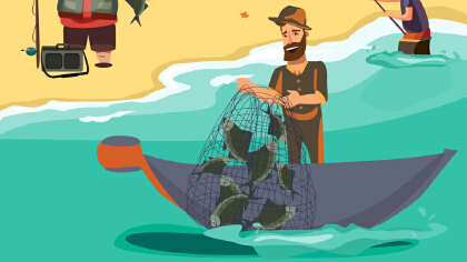 釣魚如何撒網
