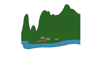 黃山簡筆畫的畫法