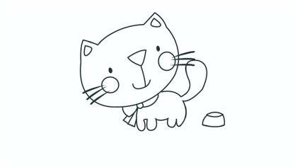 小貓簡筆畫