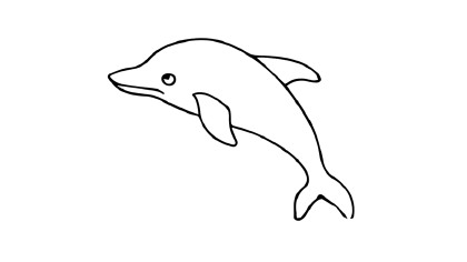 海豚怎麼畫