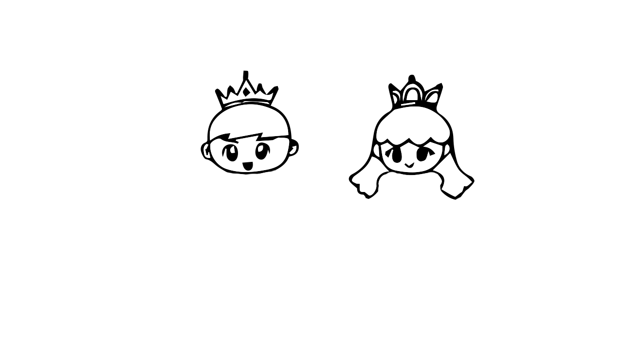 公主和王子怎麼畫
