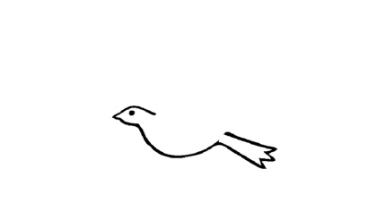 和平鴿簡筆畫的畫法