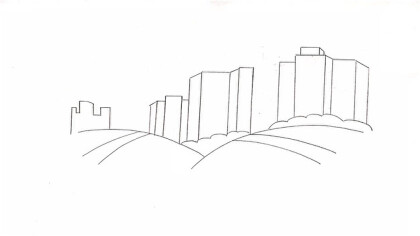 怎麼畫城市簡筆畫
