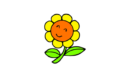 怎麼畫太陽花簡筆畫