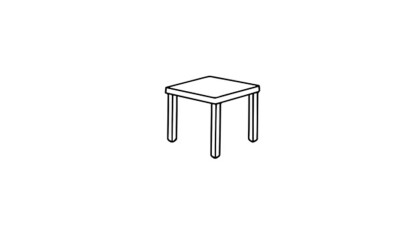 桌子的簡單畫法