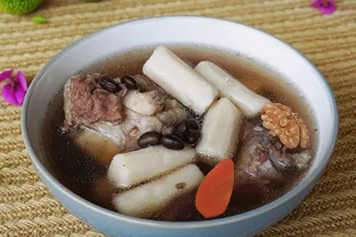 核桃黑豆紅蘿卜山藥排骨湯的功效與作用、禁忌和食用方法
